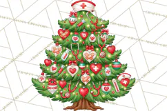 Multi Themed Christmas Trees Clipart PNG Product Image 4