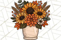 Cozy Fall Clipart PNG Autumn Harvest Illustrations Product Image 5