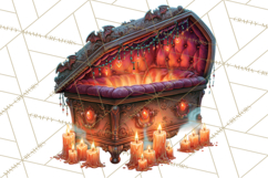Halloween Graveyard Clipart PNG Product Image 5