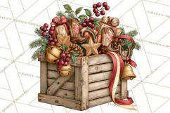 Western Christmas Clipart PNG, Cowboy Christmas, Rustic Product Image 5