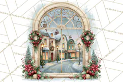 Christmas Through The Window PNG Clipart Product Image 5
