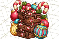 Cocoa Christmas Clipart, Chocolate Coffee Holiday PNG Product Image 2