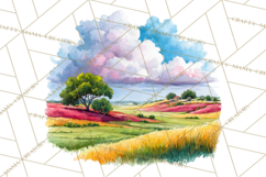 Watercolor Inspirational Landscape Backgrounds Product Image 4