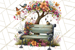 Small Town Summer Clipart PNG Scenes Product Image 5