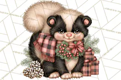 Buffalo Plaid Christmas PNG Clipart Product Image 2