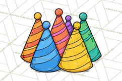 Birthday Party Clipart PNG Graphics, Birthday PNG Product Image 5