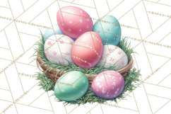 Easter Egg Hunt Clipart, Easter PNG, Sublimation Designs Product Image 5