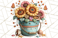 Small Town Summer Clipart PNG Scenes Product Image 2