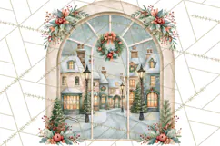 Christmas Through The Window PNG Clipart Product Image 2