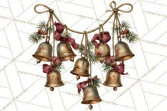 Vintage Farmhouse Christmas Decor PNG Product Image 2