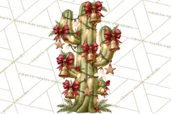 Western Christmas Clipart PNG, Cowboy Christmas, Rustic Product Image 3