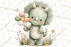 Cute Summer Dinosaur Clipart Sweet Treat Dino PNG Product Image 2