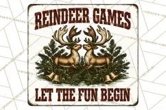 Vintage Christmas Metal Sign Clipart, Funny, Inspirational Product Image 3