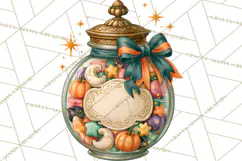 Vintage Witch Apothecary Clipart PNG, Halloween Magic Product Image 3