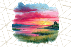 Watercolor Inspirational Landscape Backgrounds Product Image 2