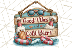 Lake Life Booze Clipart PNG Product Image 3