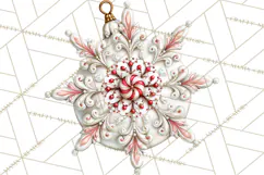 Peppermint Christmas Treasures Clipart PNG, Candy Cane Product Image 3
