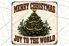 Vintage Christmas Metal Sign Clipart, Funny, Inspirational Product Image 4