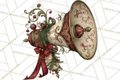 Christmas Circus Clipart, Vintage Christmas Circus PNG Product Image 4