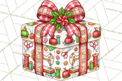 Multi Christmas Gifts Clipart PNG, Themed Wrapped Presents Product Image 4