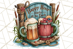 Lake Life Booze Clipart PNG Product Image 4
