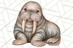 Ocean Animals Clipart Watercolor PNG, Sea Life Graphics Product Image 4