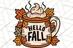 Cozy Fall Clipart PNG Autumn Harvest Illustrations Product Image 5