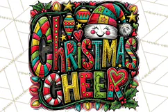 Whimsical Christmas Shirt Graphic PNG Holiday Doodle Quote Product Image 5