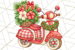 Tropical Christmas Village Clipart PNG, Christmas Village Product Image 5