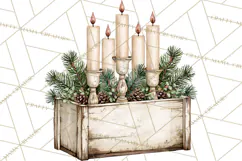 Vintage Farmhouse Christmas Decor PNG Product Image 4