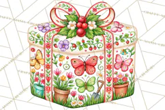 Multi Christmas Gifts Clipart PNG, Themed Wrapped Presents Product Image 5