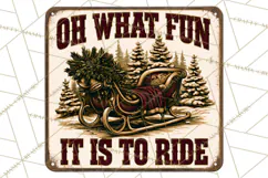 Vintage Christmas Metal Sign Clipart, Funny, Inspirational Product Image 5