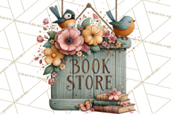 Small Town Summer Clipart PNG Scenes Product Image 5