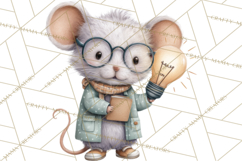 Mischievous Mouse Occupation Clipart PNG Product Image 4