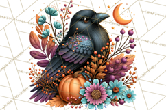 Halloween Floral Clipart PNG Spooky Flowers Images Product Image 5