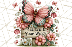Inspirational Butterfly Sign Clipart PNG Product Image 5