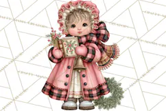 Buffalo Plaid Christmas PNG Clipart Product Image 4