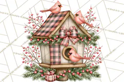 Buffalo Plaid Christmas PNG Clipart Product Image 5