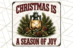 Vintage Christmas Metal Sign Clipart, Funny, Inspirational Product Image 5