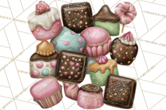 Milk Cookies Candy Chocolate Dessert Clipart PNG Product Image 4