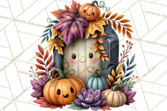 Halloween Floral Clipart PNG Spooky Flowers Images Product Image 5
