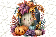 Halloween Floral Clipart PNG Spooky Flowers Images Product Image 5
