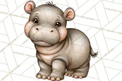 Safari Clipart African Animals Watercolor PNG Product Image 5