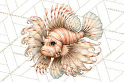 Ocean Animals Clipart Watercolor PNG, Sea Life Graphics Product Image 5