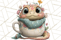 Cute Snake Clipart Pastel Reptile PNG Product Image 4