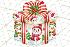 Multi Christmas Gifts Clipart PNG, Themed Wrapped Presents Product Image 5