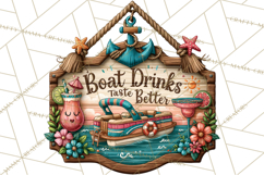 Lake Life Booze Clipart PNG Product Image 5