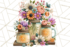 Small Town Summer Clipart PNG Scenes Product Image 5