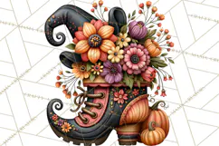 Halloween Floral Clipart PNG Spooky Flowers Images Product Image 2