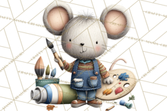 Mischievous Mouse Occupation Clipart PNG Product Image 5